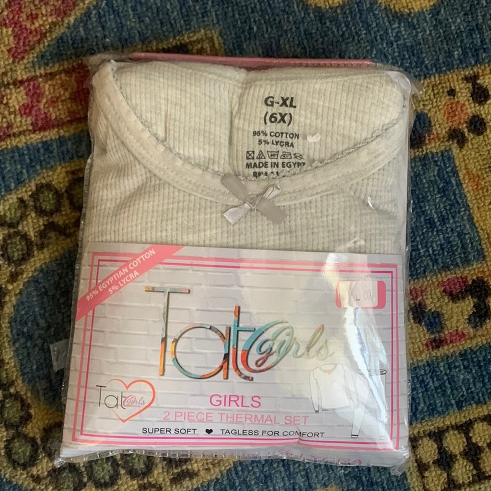 Girls thermal set 95% Egyptian cotton